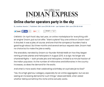 Online charter operators party in the sky